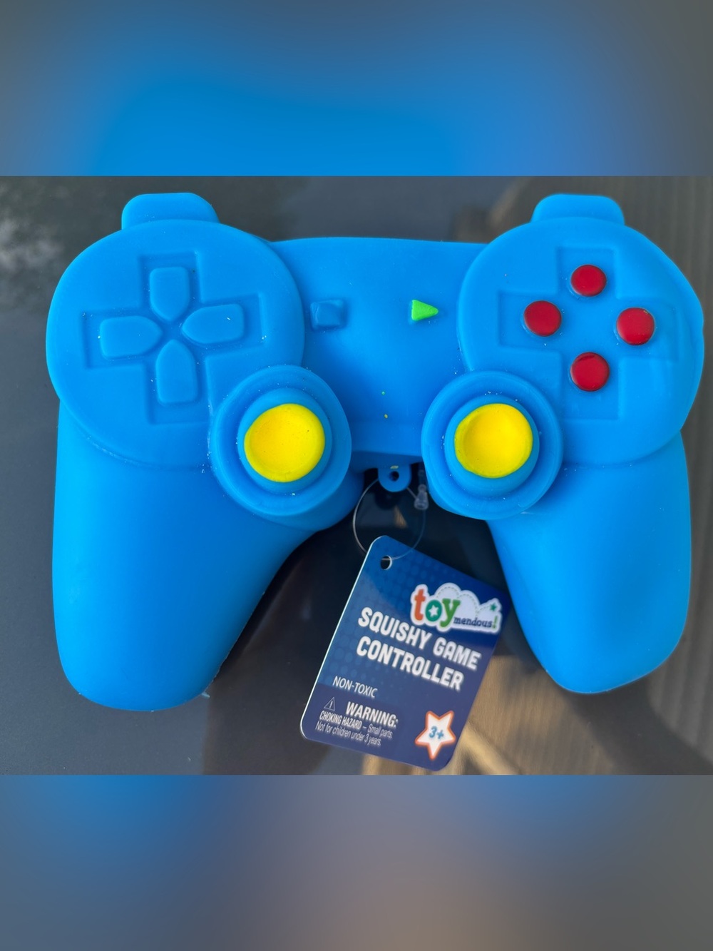 ToyMendous Blue Squishy Game Controller Toy